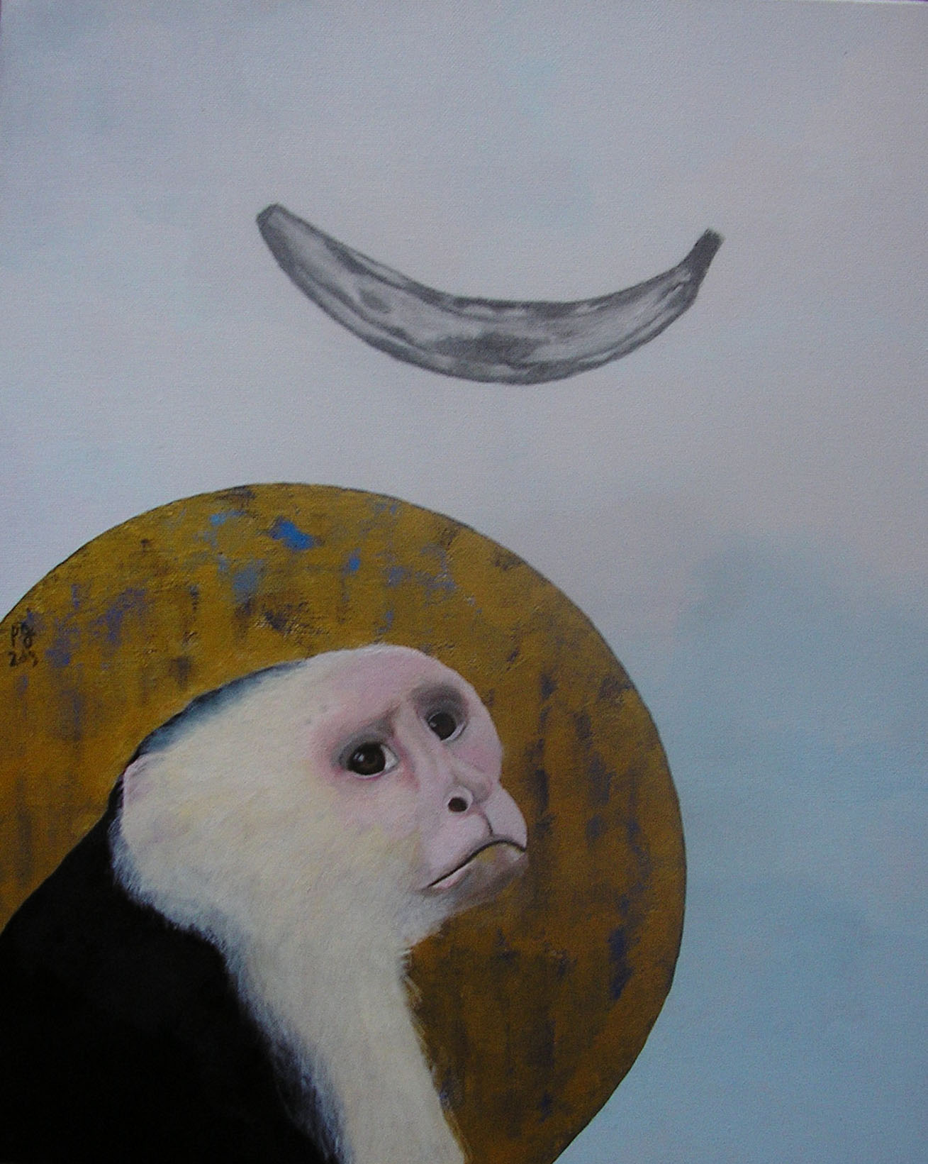 patrick gourgouillat - "Capucchin Monkey And Banana [Animals]" - 2019
