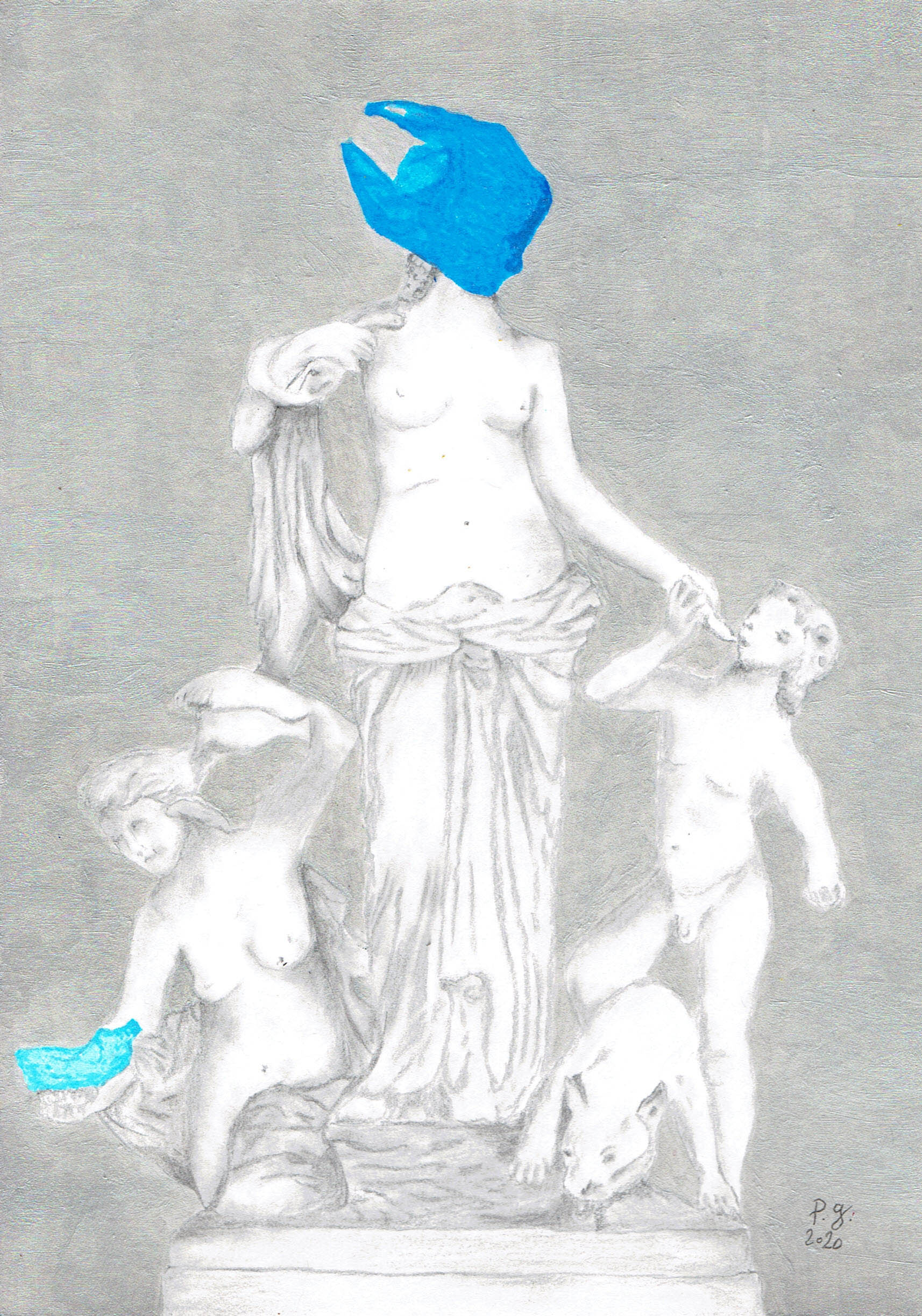 patrick gourgouillat - "Blue Wave [Human Behavior]" - 2020