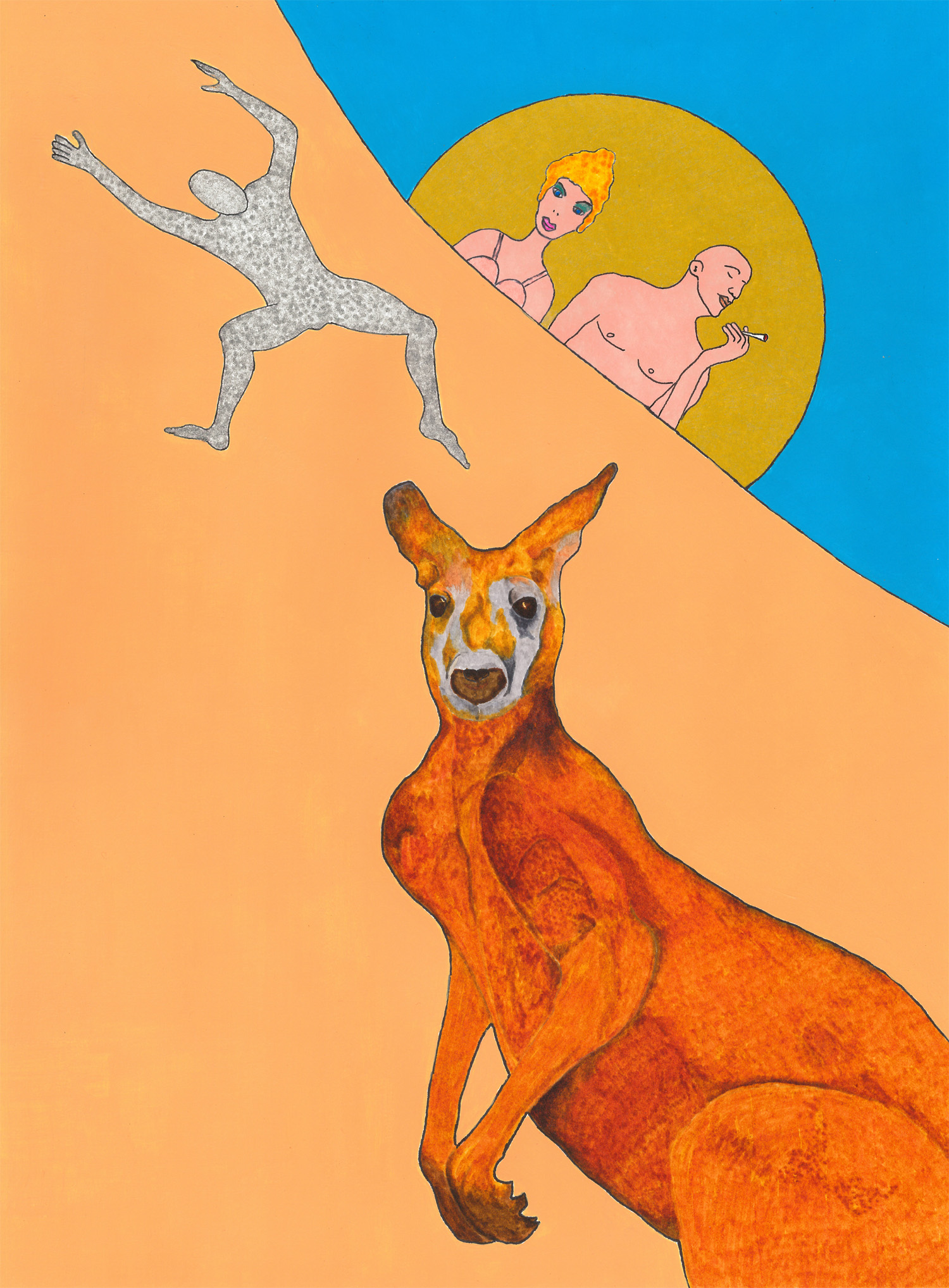 patrick gourgouillat - " Afterglow_With A Jumping Zentaï Somewhere In Australia [Viva La Vida]" - 2020
