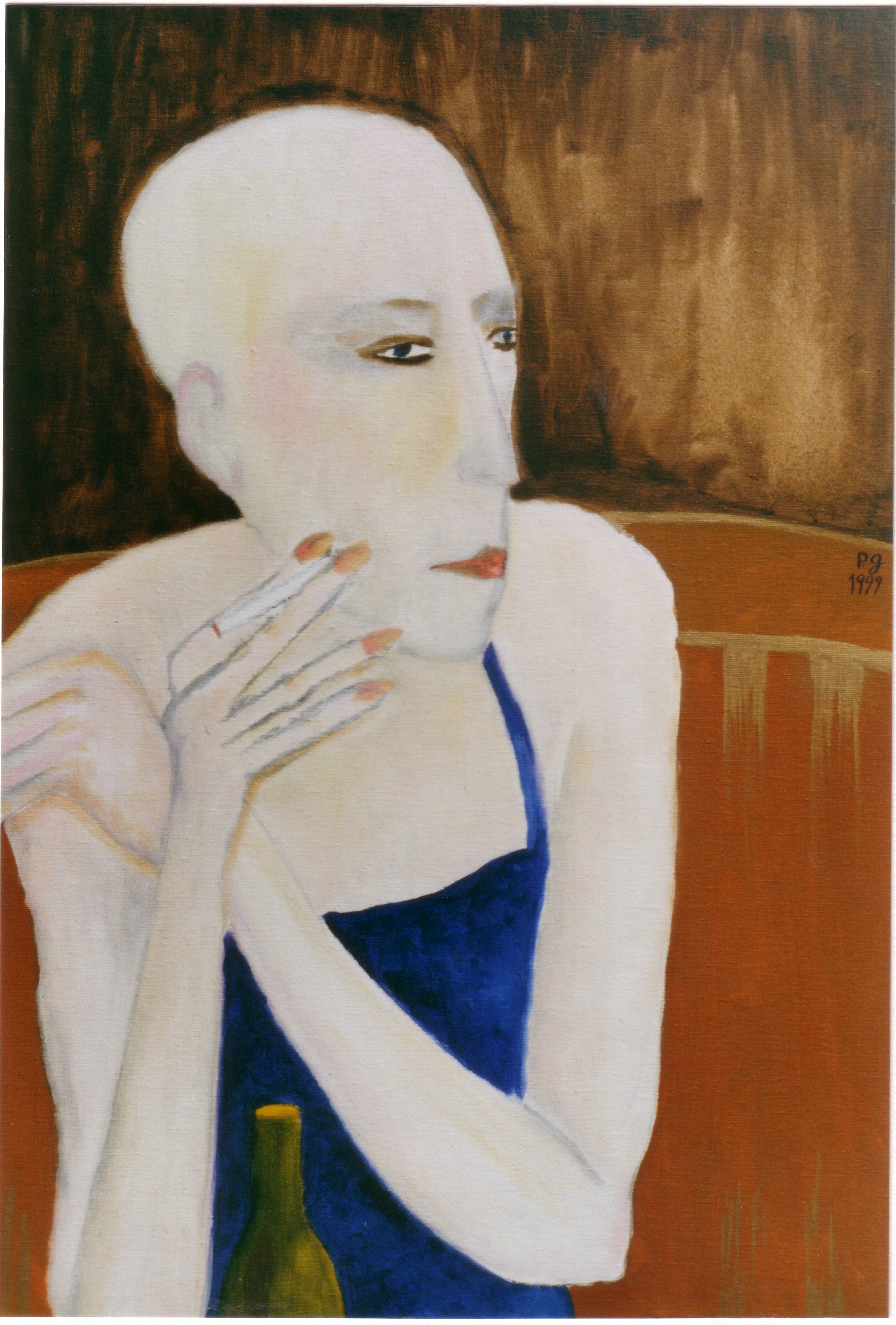 patrick gourgouillat - "Femme fumant" - 1999