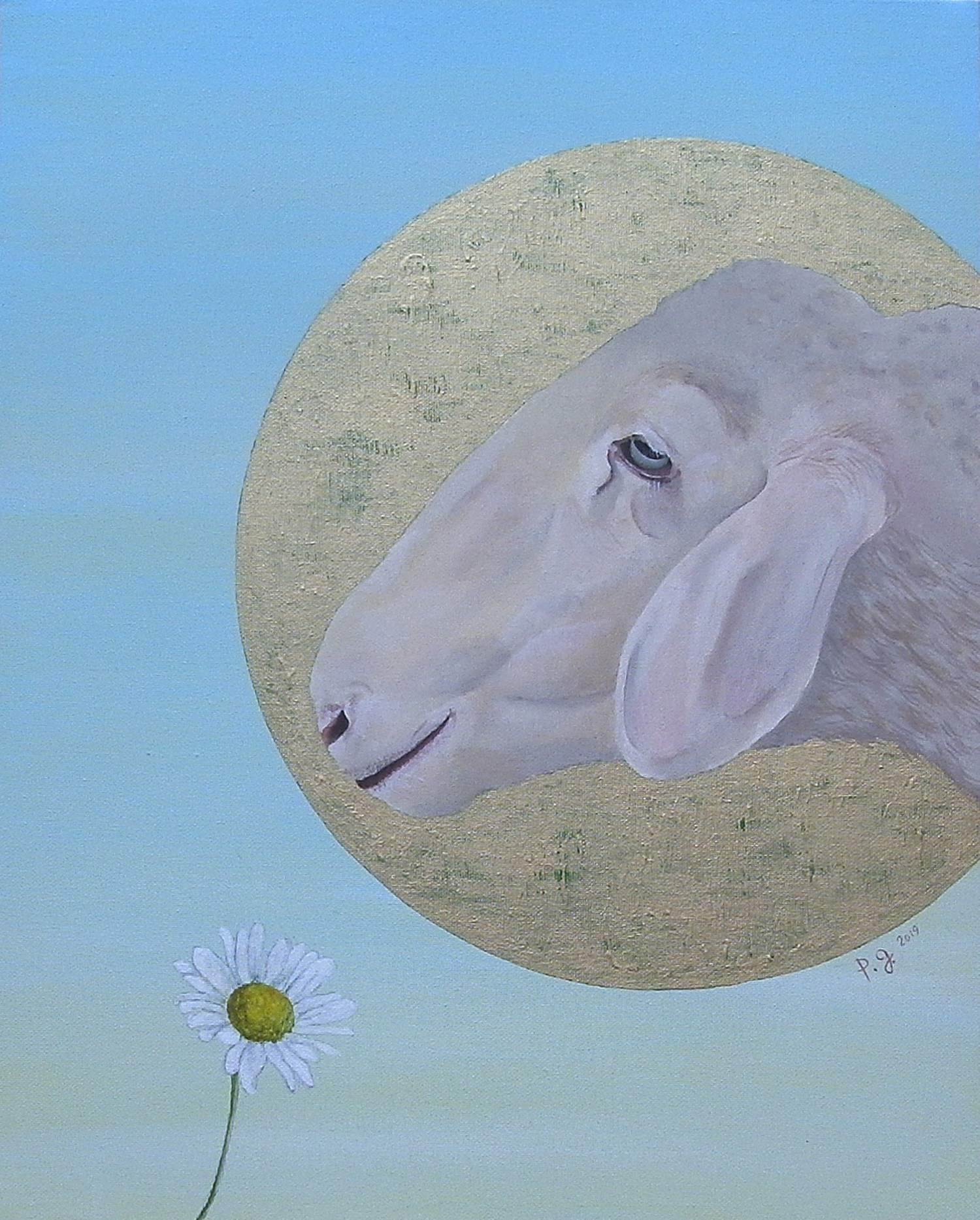 patrick gourgouillat - "Sheep And The Last Daisy On The Planet [Animals]" - 2019