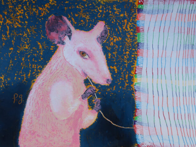 « Albin, le rat et Pénélope, la scandaleuse » - papier, 13,5x18cm - 2026 patrick gourgouillat - «Albin, le rat et Pénélope, la scandaleuse» - papier, 13,5x18cm - 2026