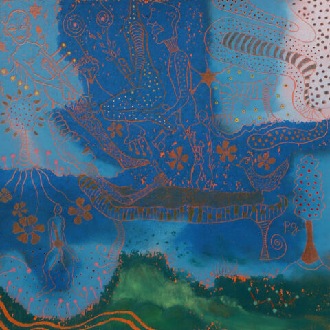 « Les divins branleurs » - papier, 21x21cm - 2025 patrick gourgouillat - « Les divins branleurs » - papier, 21x21cm - 2025